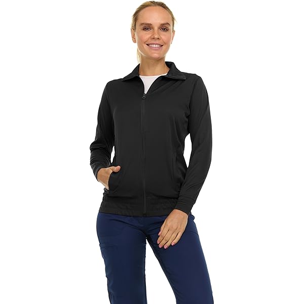 Amazon.com: Cherokee Infinity GNR8 Women Scrubs Jacket Zip Front